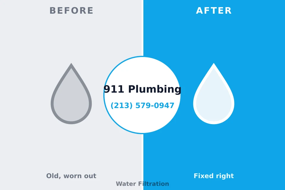 Before and after: plumbing repair Hartford, AL